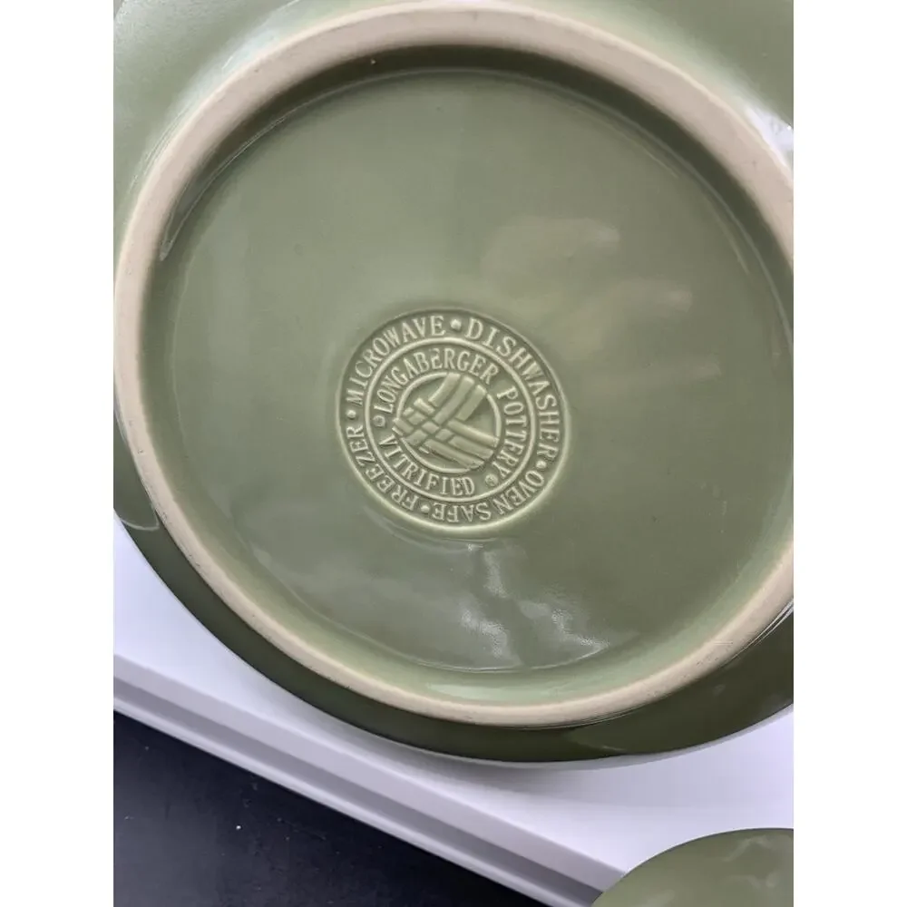 Longaberger Woven Traditions Soup Tureen in Sage - Excellent Condition!